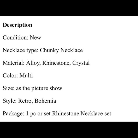 NWT Brand New Very Beautiful Big Chunky Charm Necklace - Picture 5 of 6